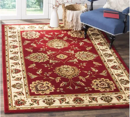 Mersey Area Rug in Red / Ivory by Safavieh