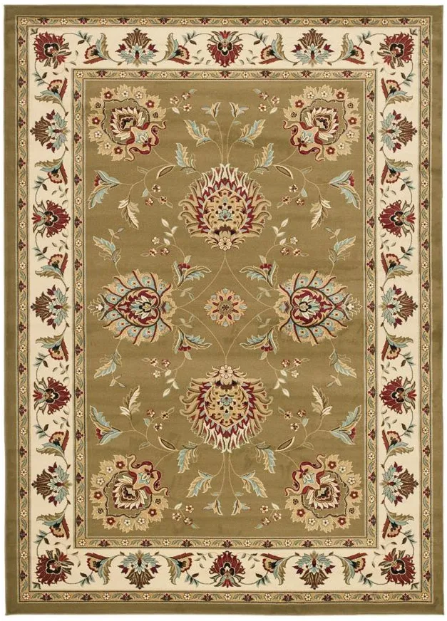 Mersey Area Rug in Green / Ivory by Safavieh