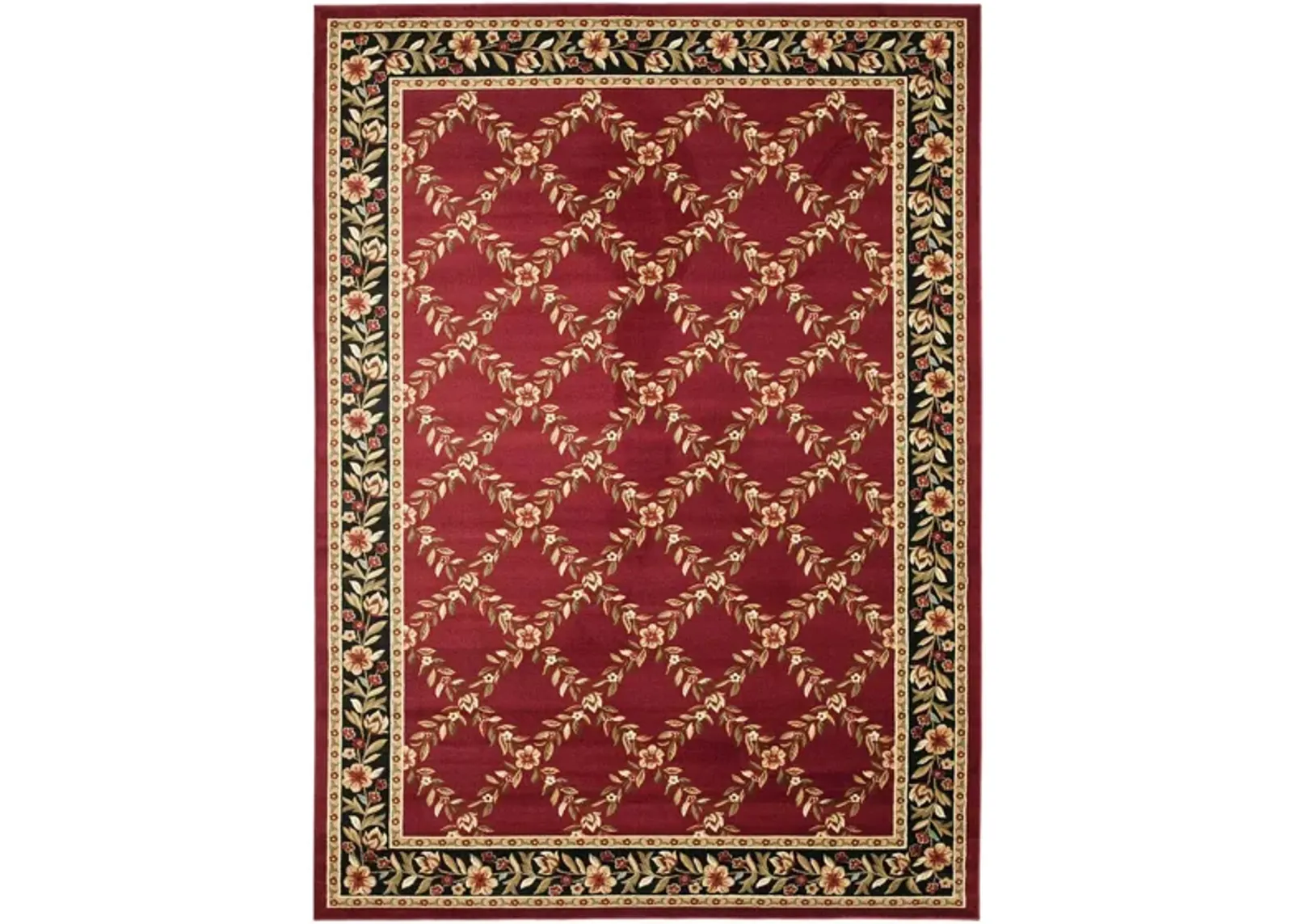 Queensferry Area Rug in Red / Black by Safavieh