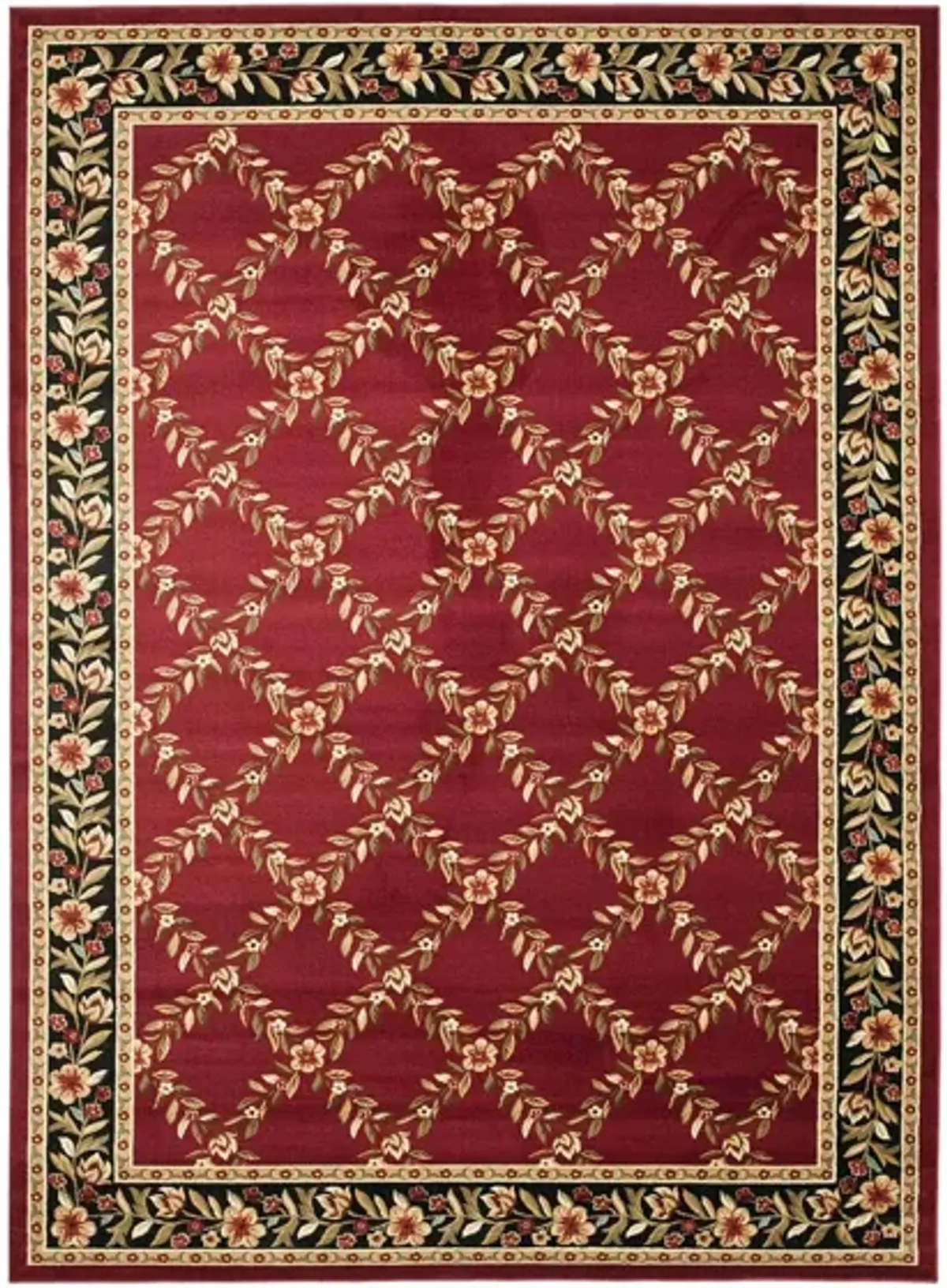 Queensferry Area Rug in Red / Black by Safavieh