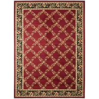 Queensferry Area Rug in Red / Black by Safavieh