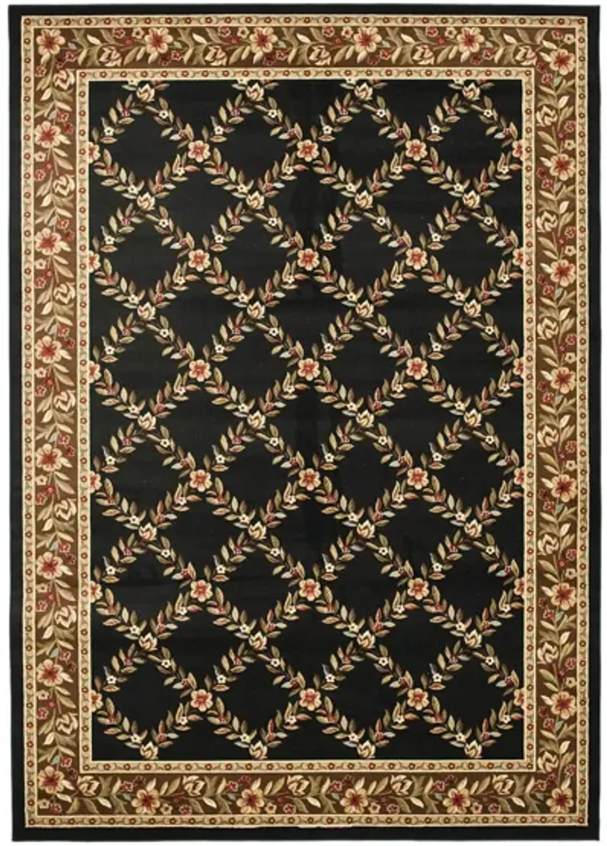 Queensferry Area Rug in Black / Brown by Safavieh