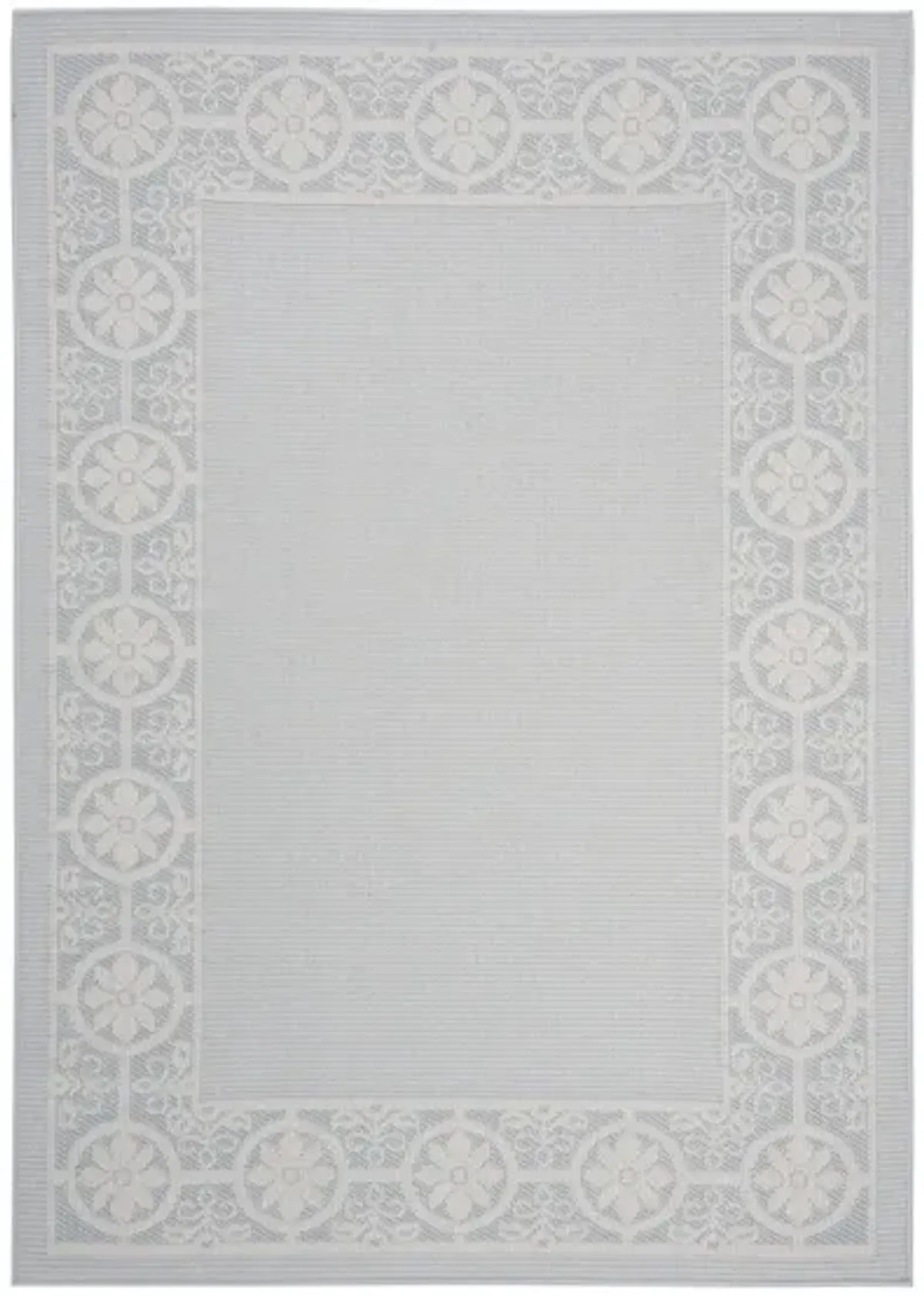 Bermuda St. David Indoor/Outdoor Area Rug in Light Blue & Ivory by Safavieh