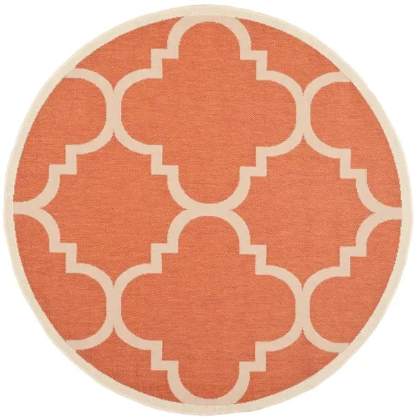 Courtyard Morocco Indoor/Outdoor Area Rug Round