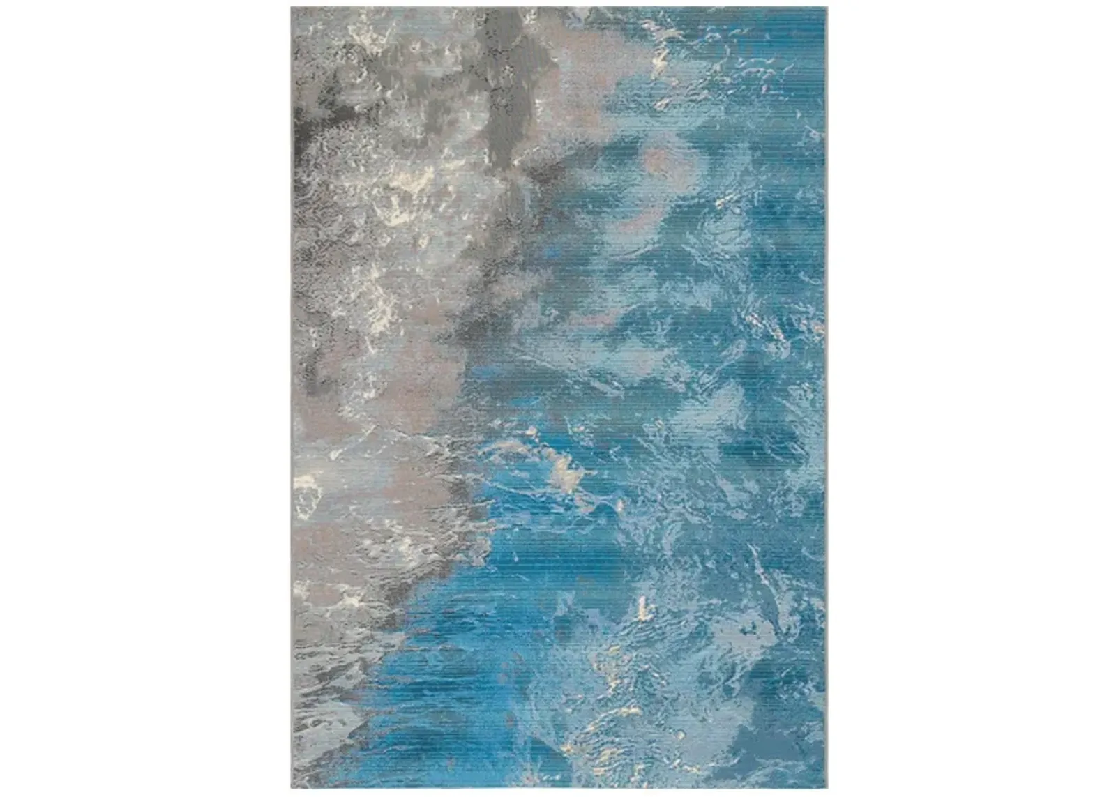 Liora Manne Marina Surf Indoor/Outdoor Area Rug in Ocean by Trans-Ocean Import Co Inc