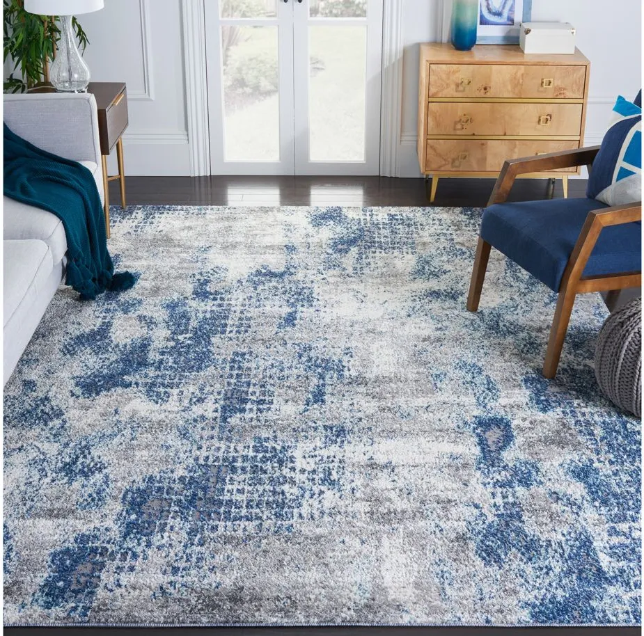 Aston Area Rug in Navy & Gray by Safavieh