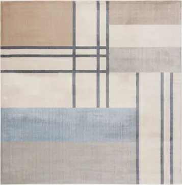 Orianthi Square Area Rug in Ivory/Taupe by Safavieh