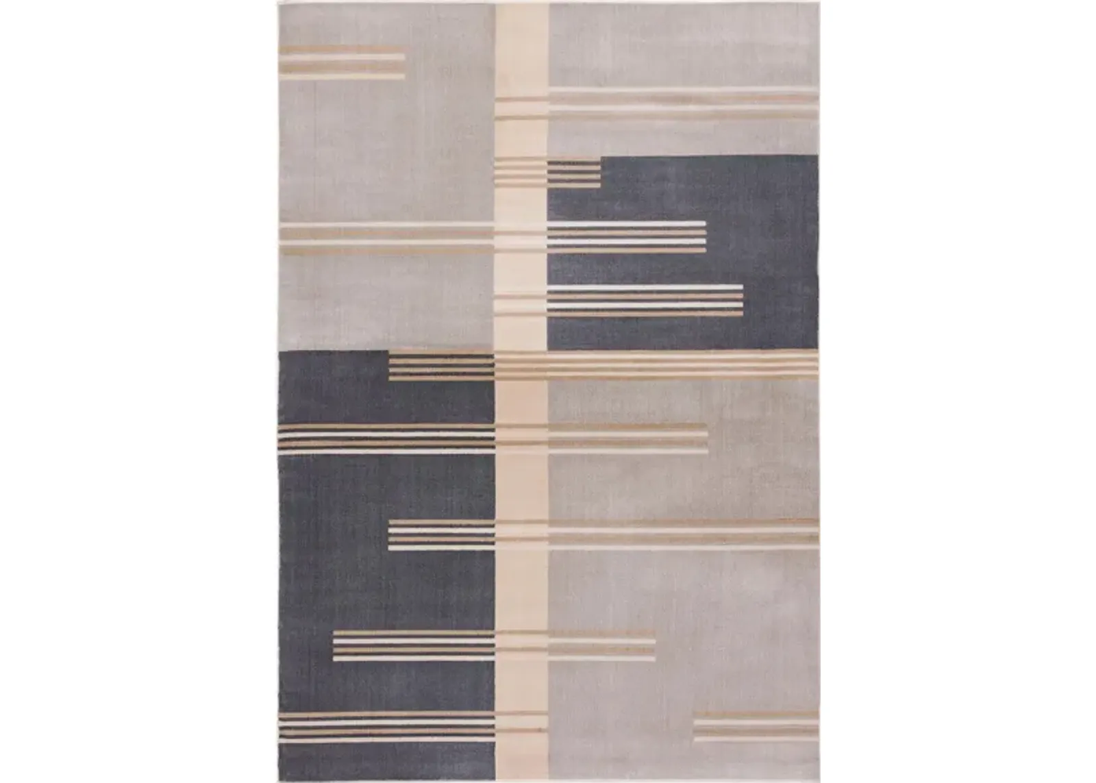 Ogner Area Rug in Gray/Charcoal by Safavieh