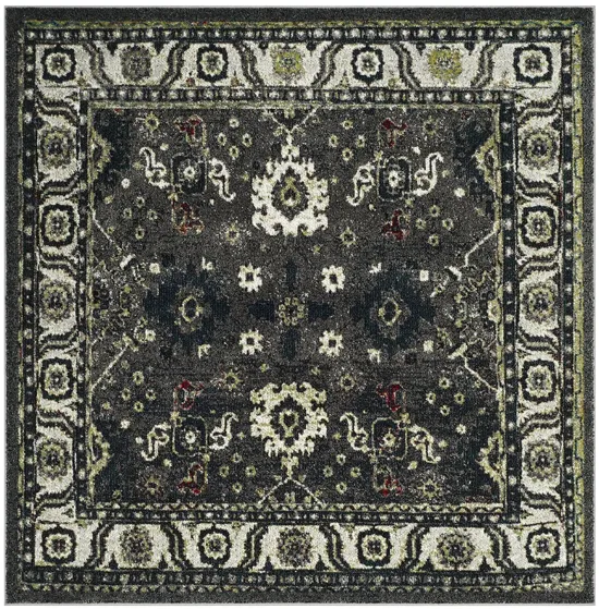 Avicenna Area Rug in Dark Grey & Ivory by Safavieh