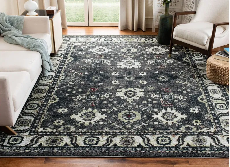 Avicenna Area Rug in Dark Grey & Ivory by Safavieh