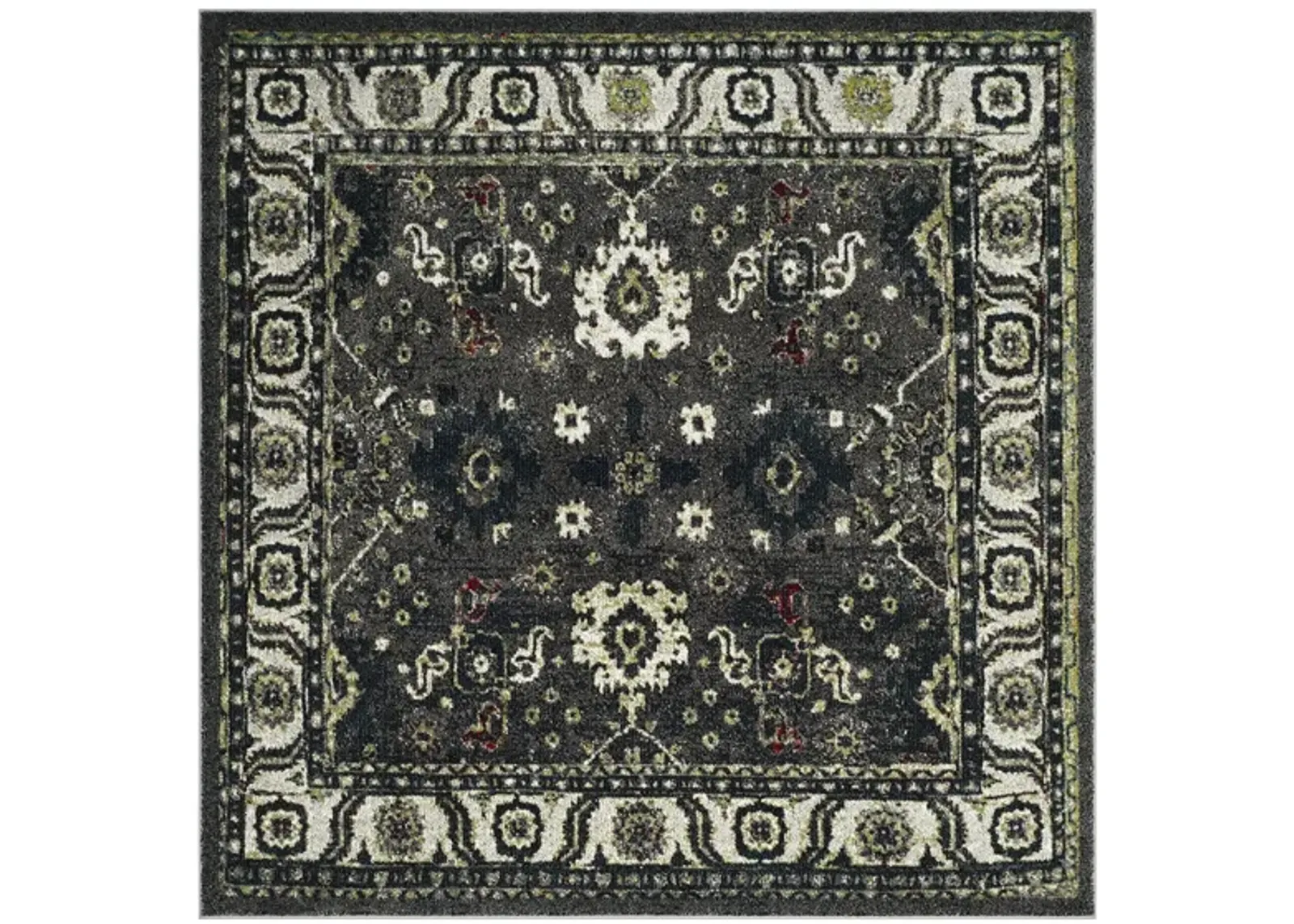 Avicenna Area Rug in Dark Grey & Ivory by Safavieh