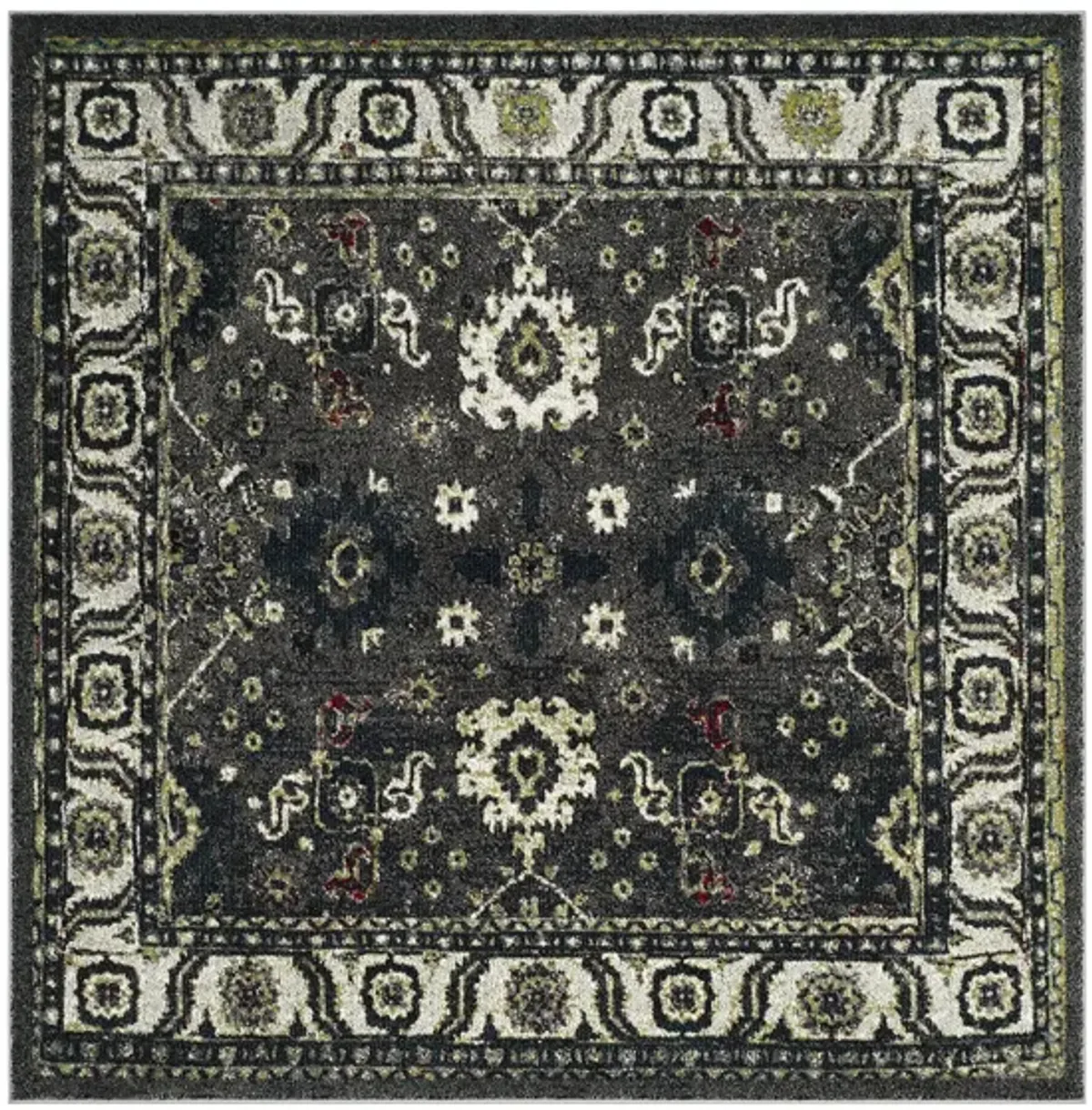 Avicenna Area Rug in Dark Grey & Ivory by Safavieh