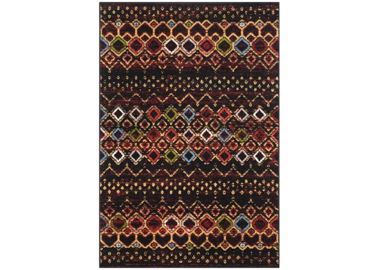 Halen Dark Area Rug in Black by Safavieh