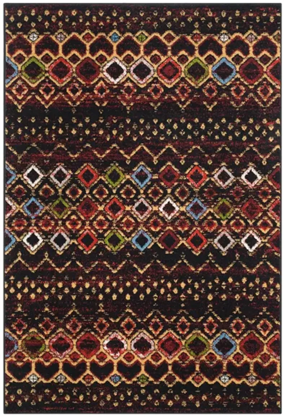 Halen Dark Area Rug in Black by Safavieh