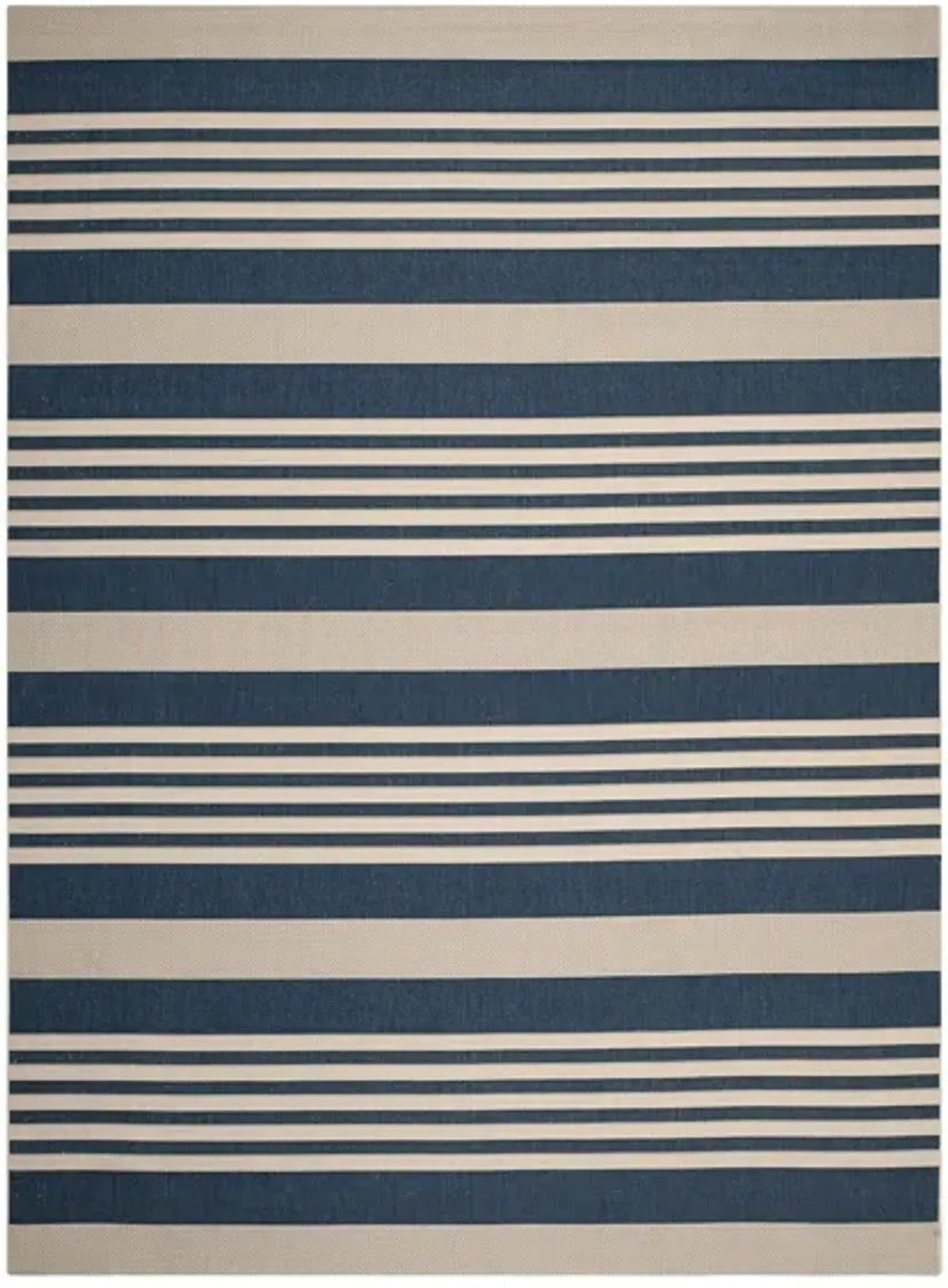 Courtyard Indoor/Outdoor Area Rug in Navy & Beige by Safavieh