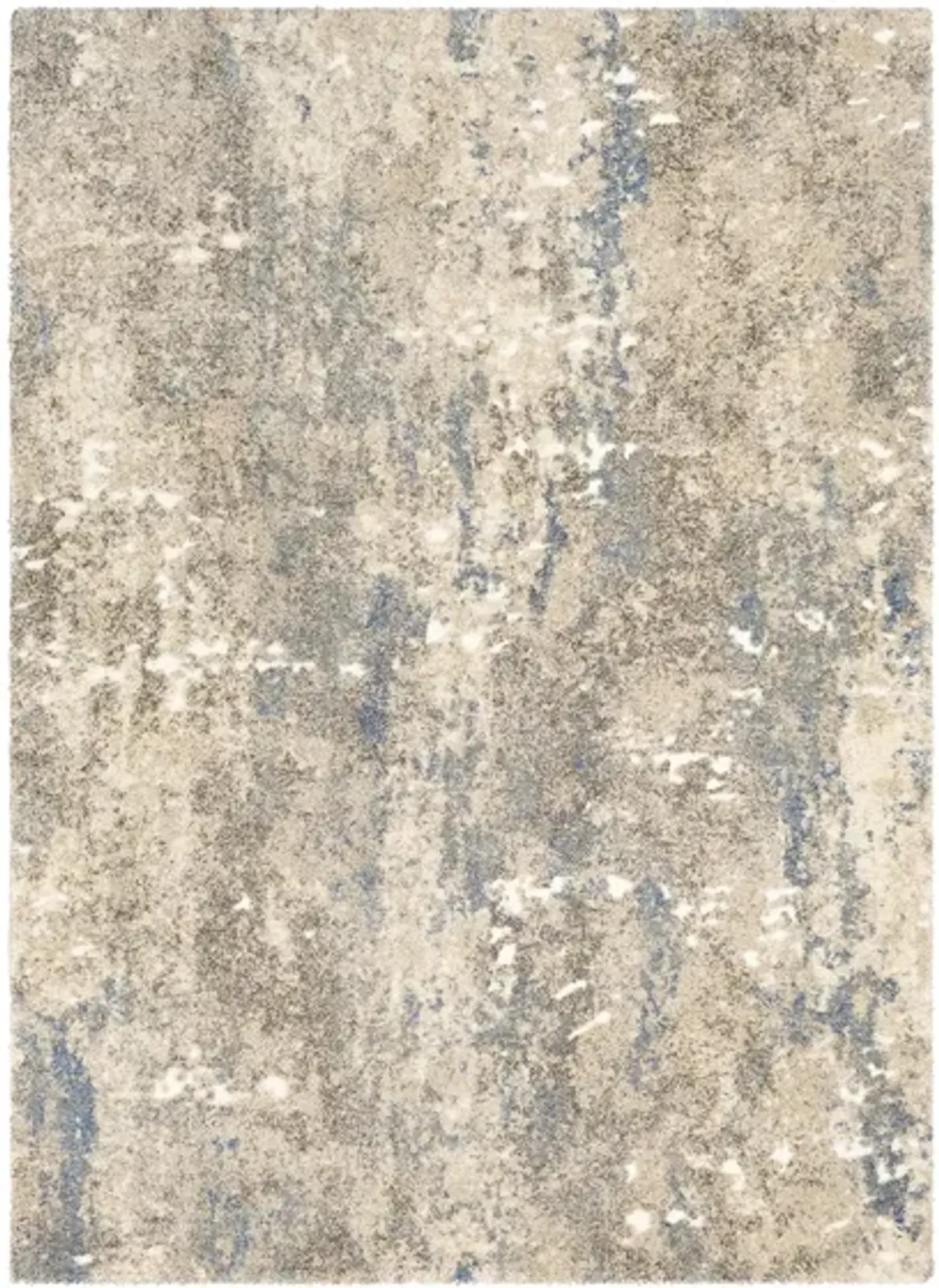 Tuscany Florence Rug in Bright Blue, White, Cream, Denim, Metallic - Champagne by Surya