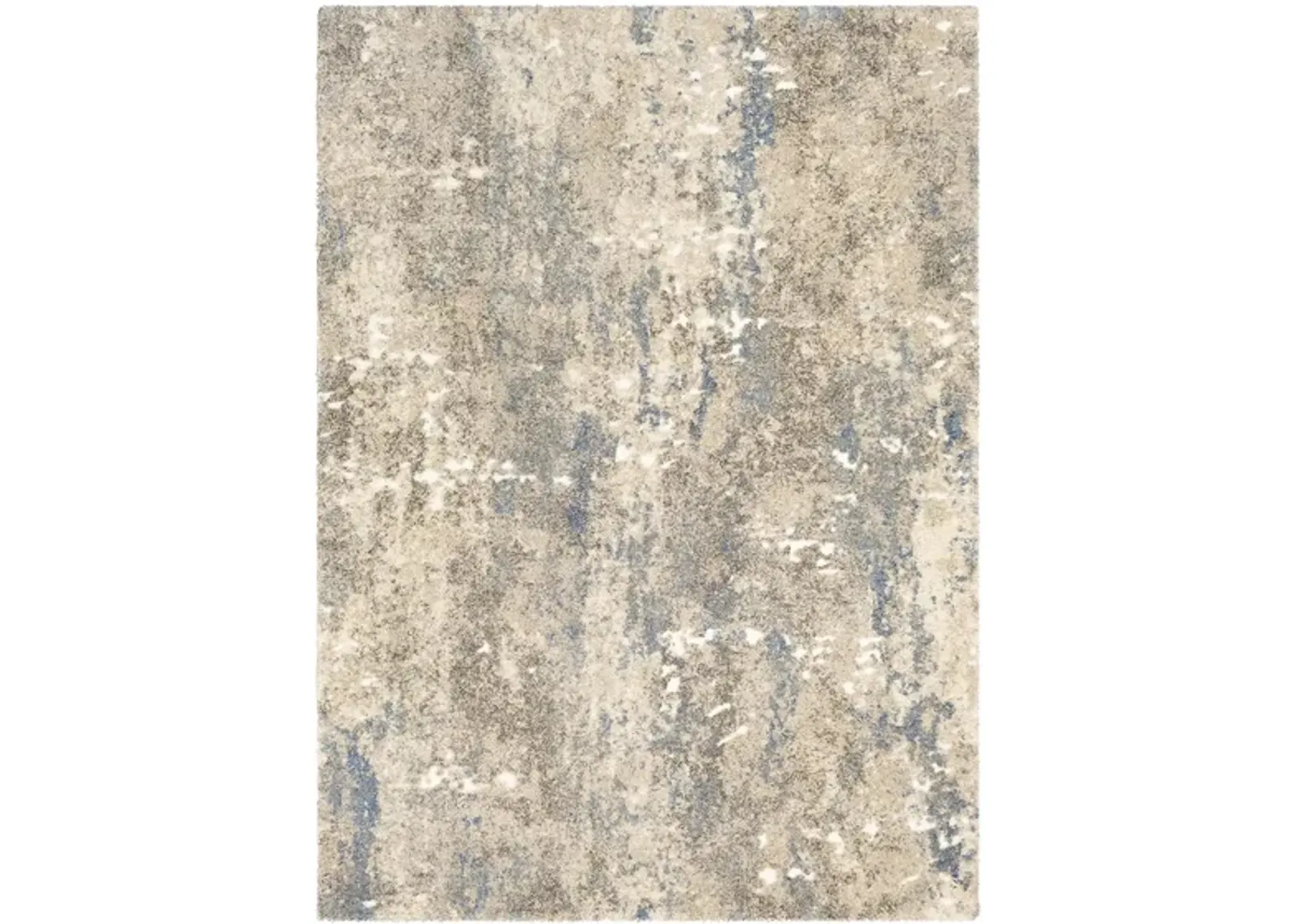 Tuscany Florence Rug in Bright Blue, White, Cream, Denim, Metallic - Champagne by Surya