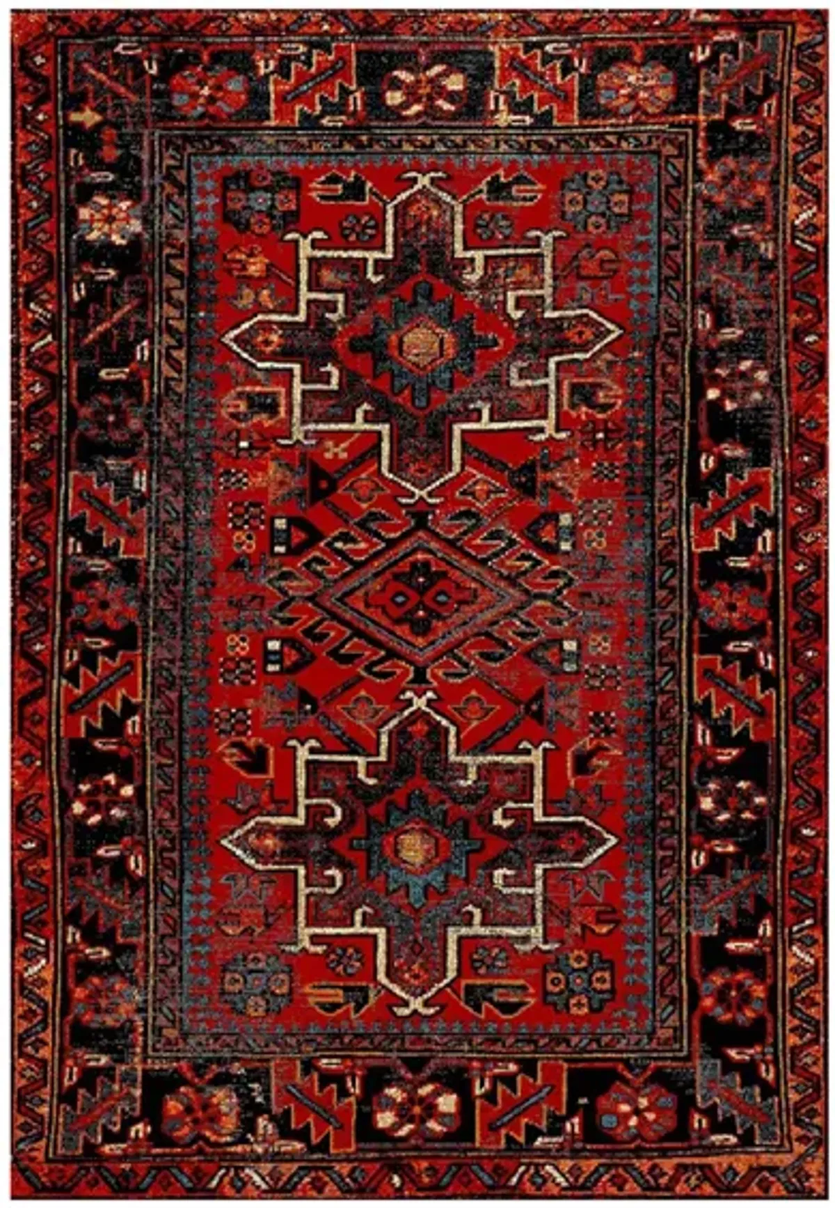 Darius Red Area Rug in Red by Safavieh