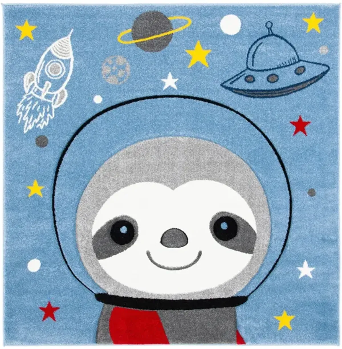 Carousel Sloth Kids Area Rug