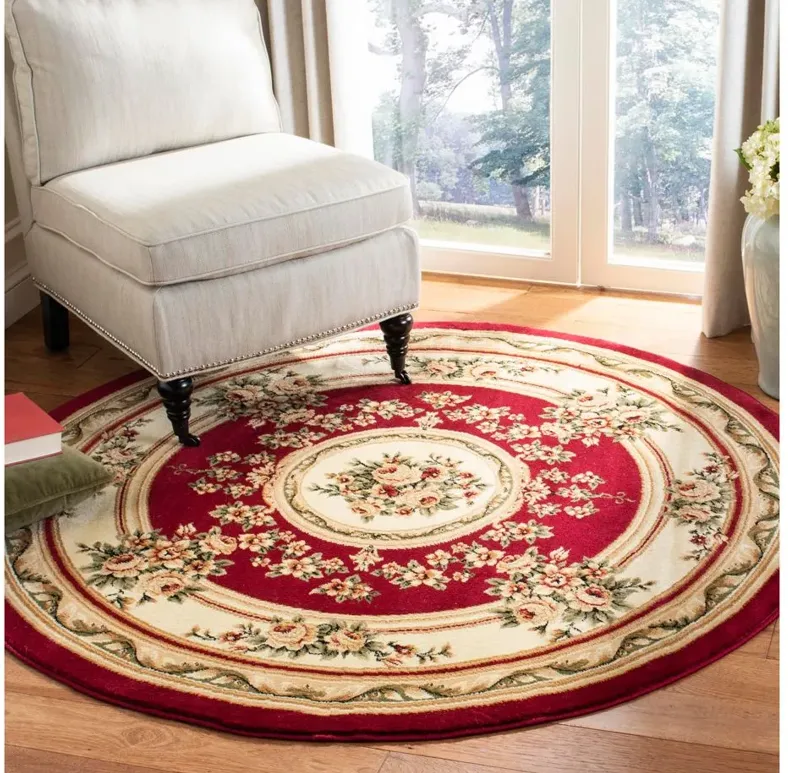 Bisterne Area Rug in Red / Ivory by Safavieh