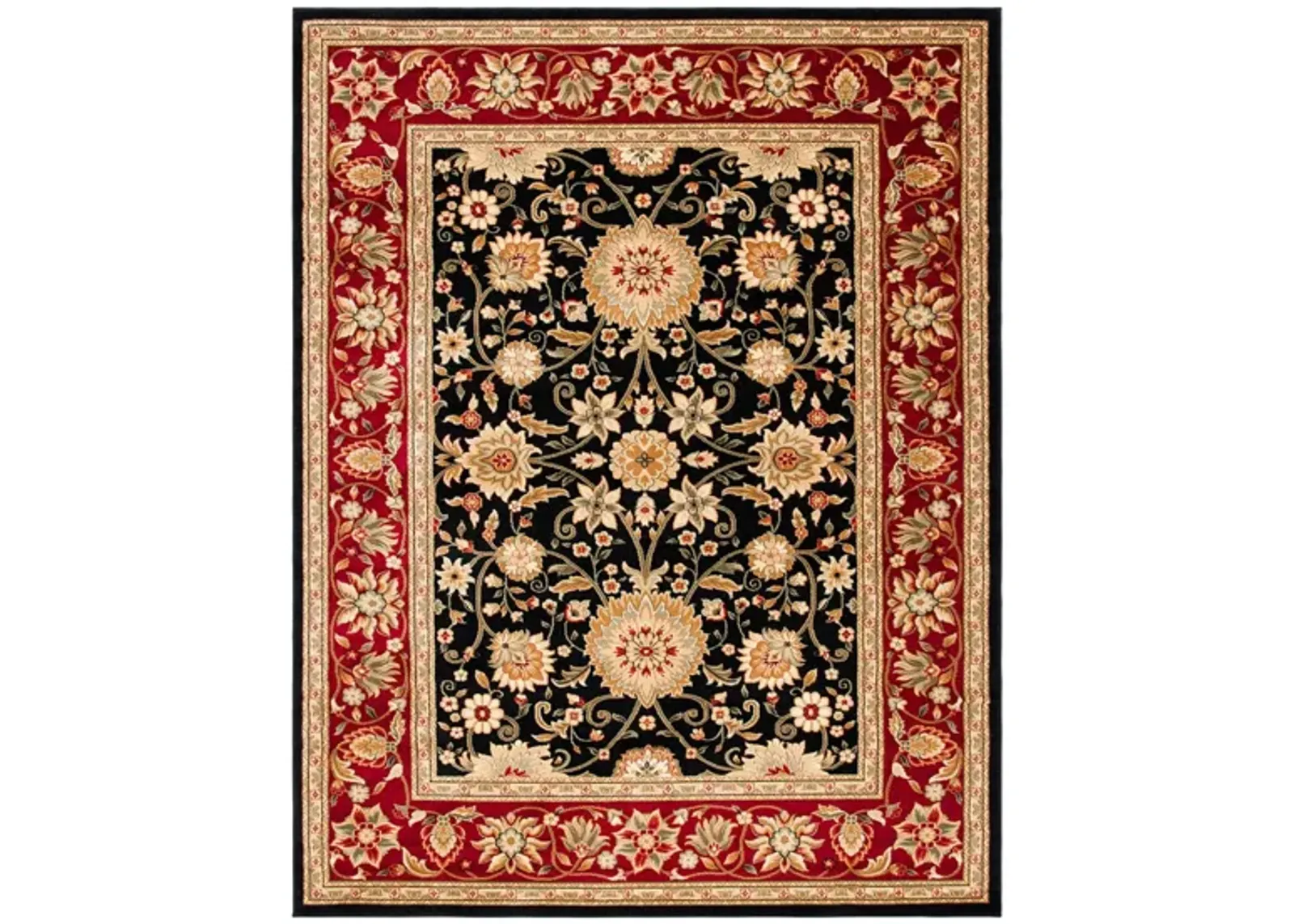 Lyndhurst Area Rug in Black / Red by Safavieh