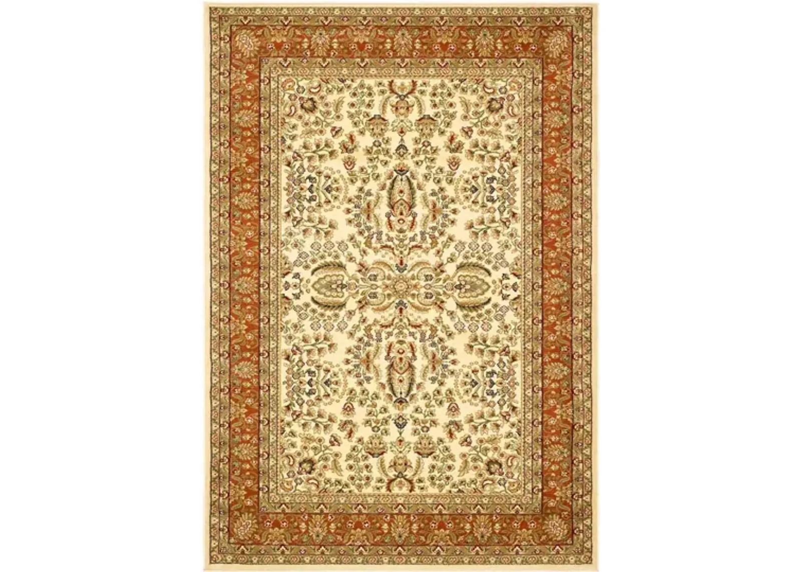 Forester Area Rug in Ivory / Rust by Safavieh