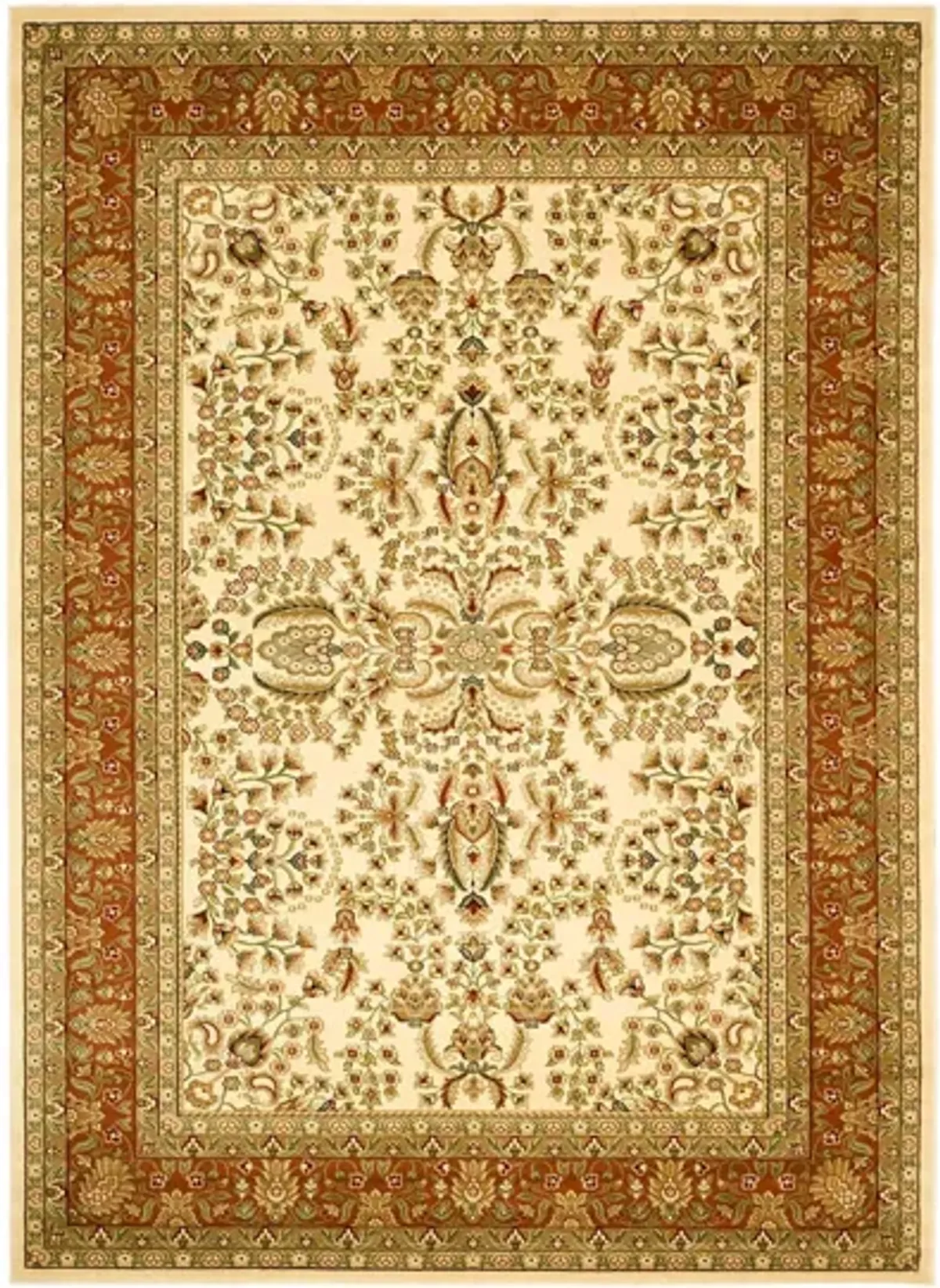 Forester Area Rug in Ivory / Rust by Safavieh