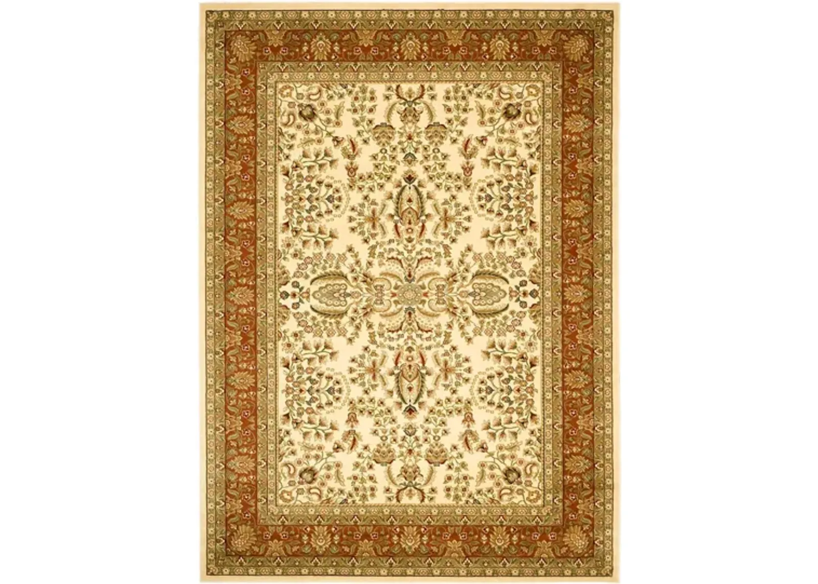 Forester Area Rug in Ivory / Rust by Safavieh