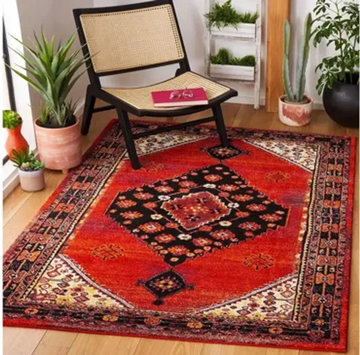 Jahan Red Area Rug