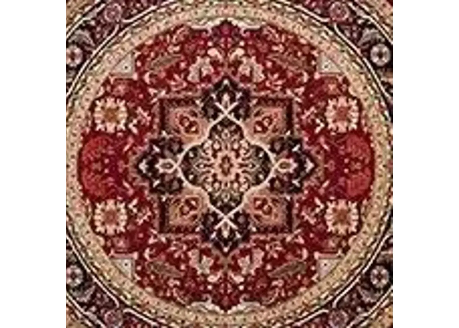 Mercia Area Rug Round in Red / Black by Safavieh