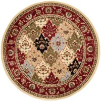 Guildhall Area Rug Round in Multi / Red by Safavieh
