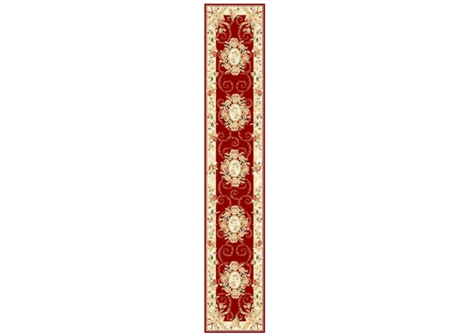 Azura Runner Rug in Red / Ivory by Safavieh