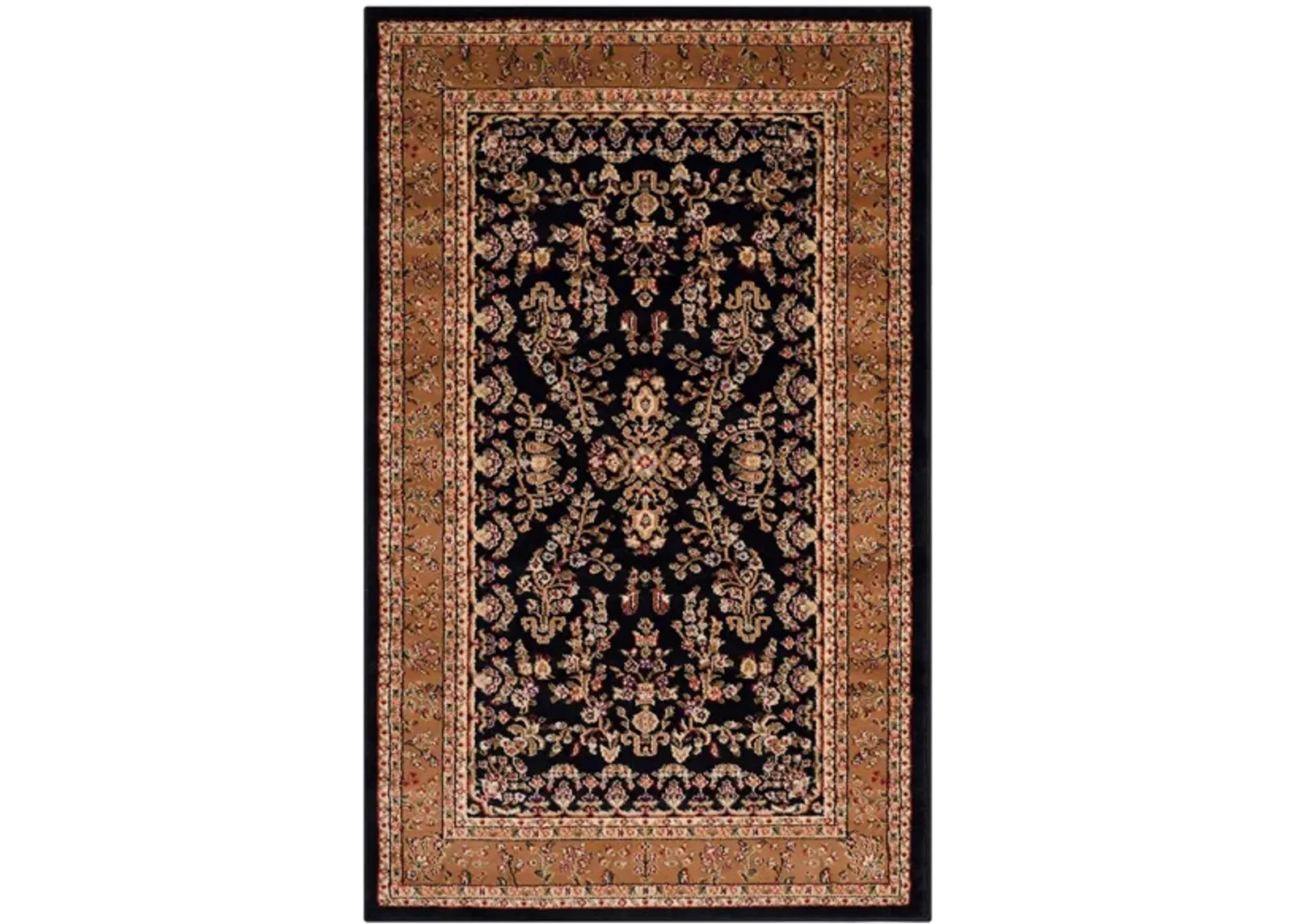 Anglia Area Rug in Black / Tan by Safavieh