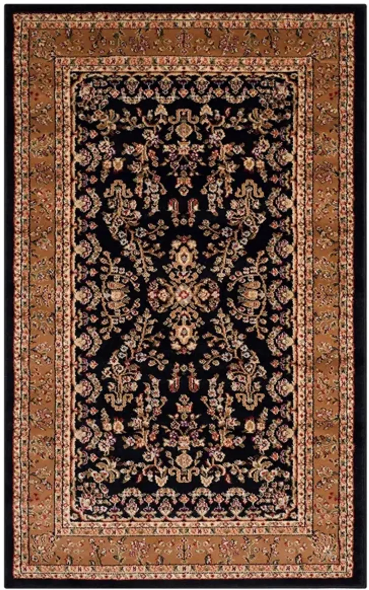 Anglia Area Rug in Black / Tan by Safavieh