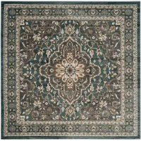 Mortimer Area Rug in Teal / Gray by Safavieh