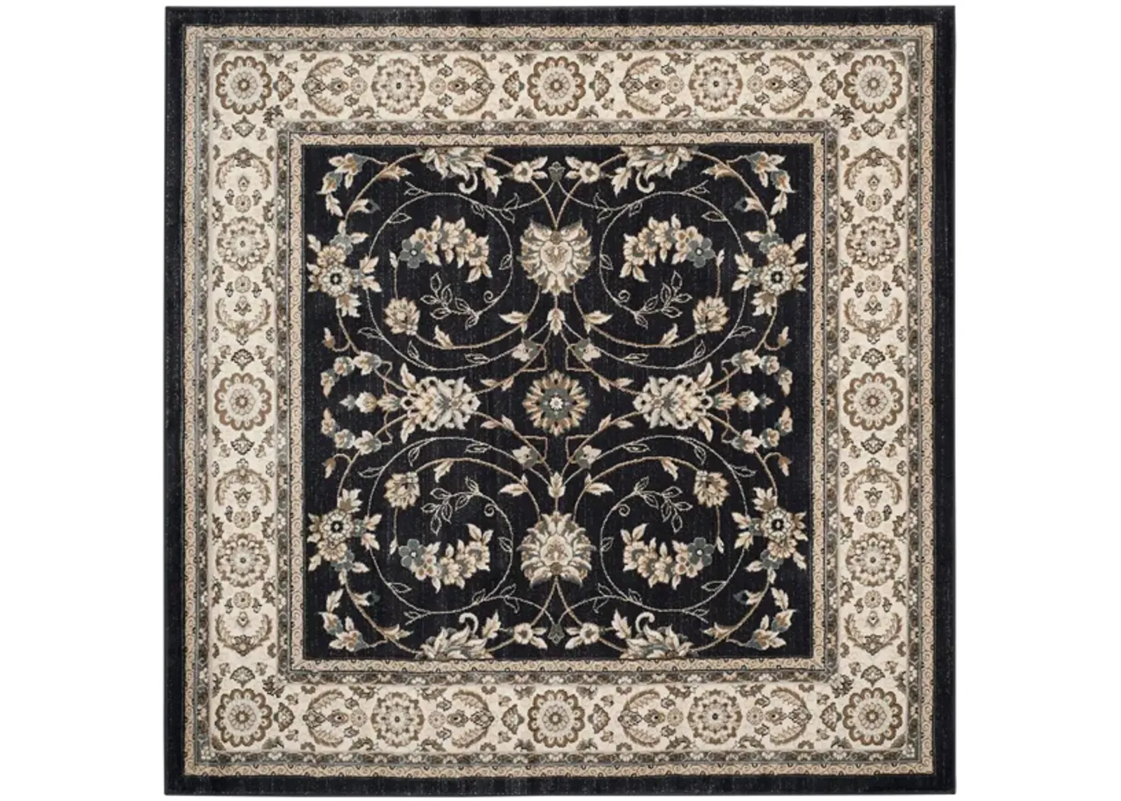 Charnwood Area Rug in Anthracite / Cream by Safavieh