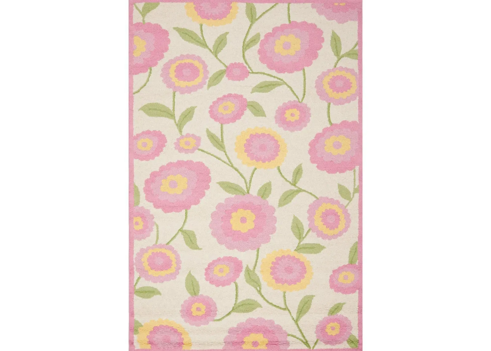 Thorfinna Kid's Rug in Ivory/Pink by Safavieh