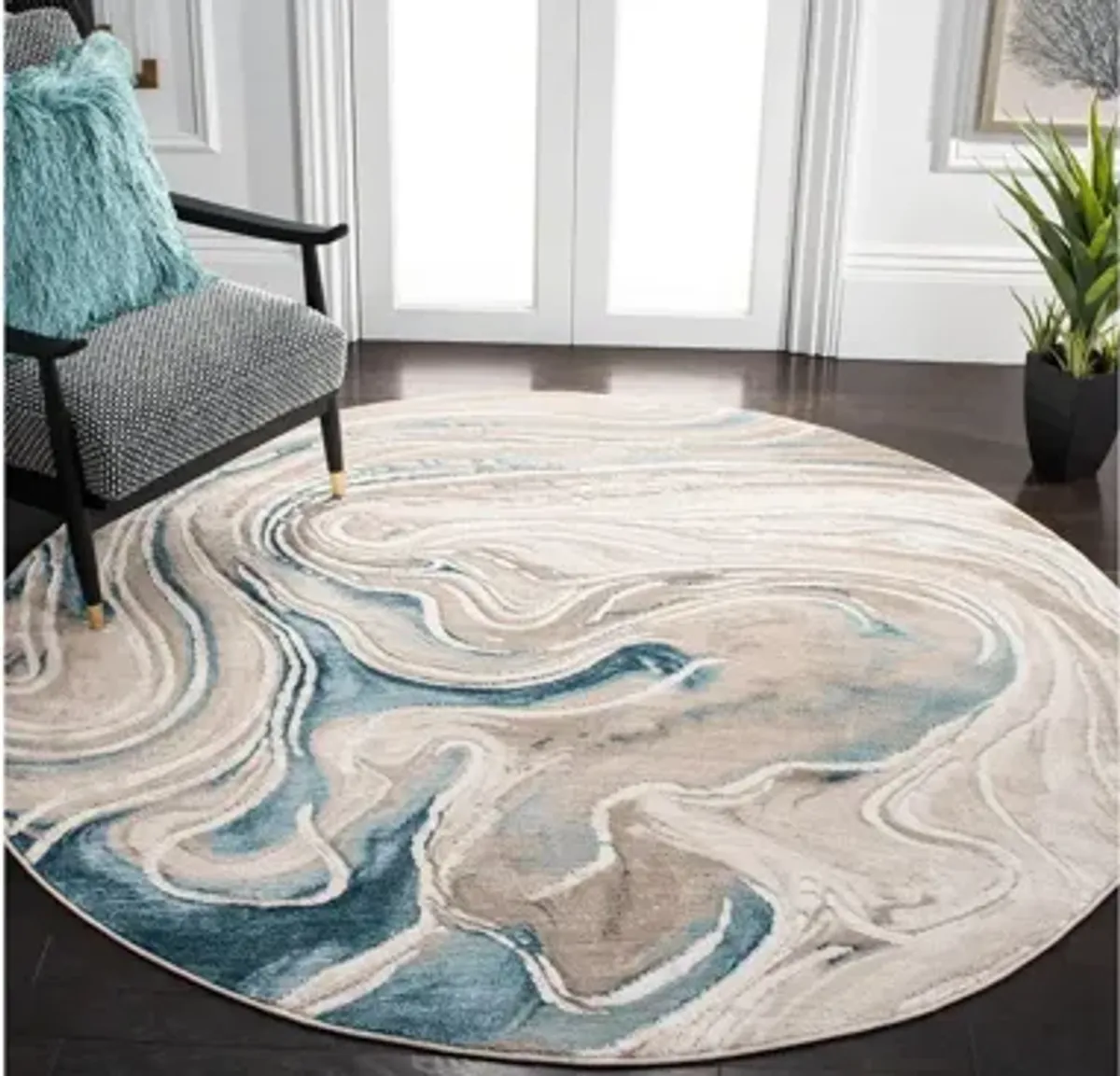 Bo Round Area Rug