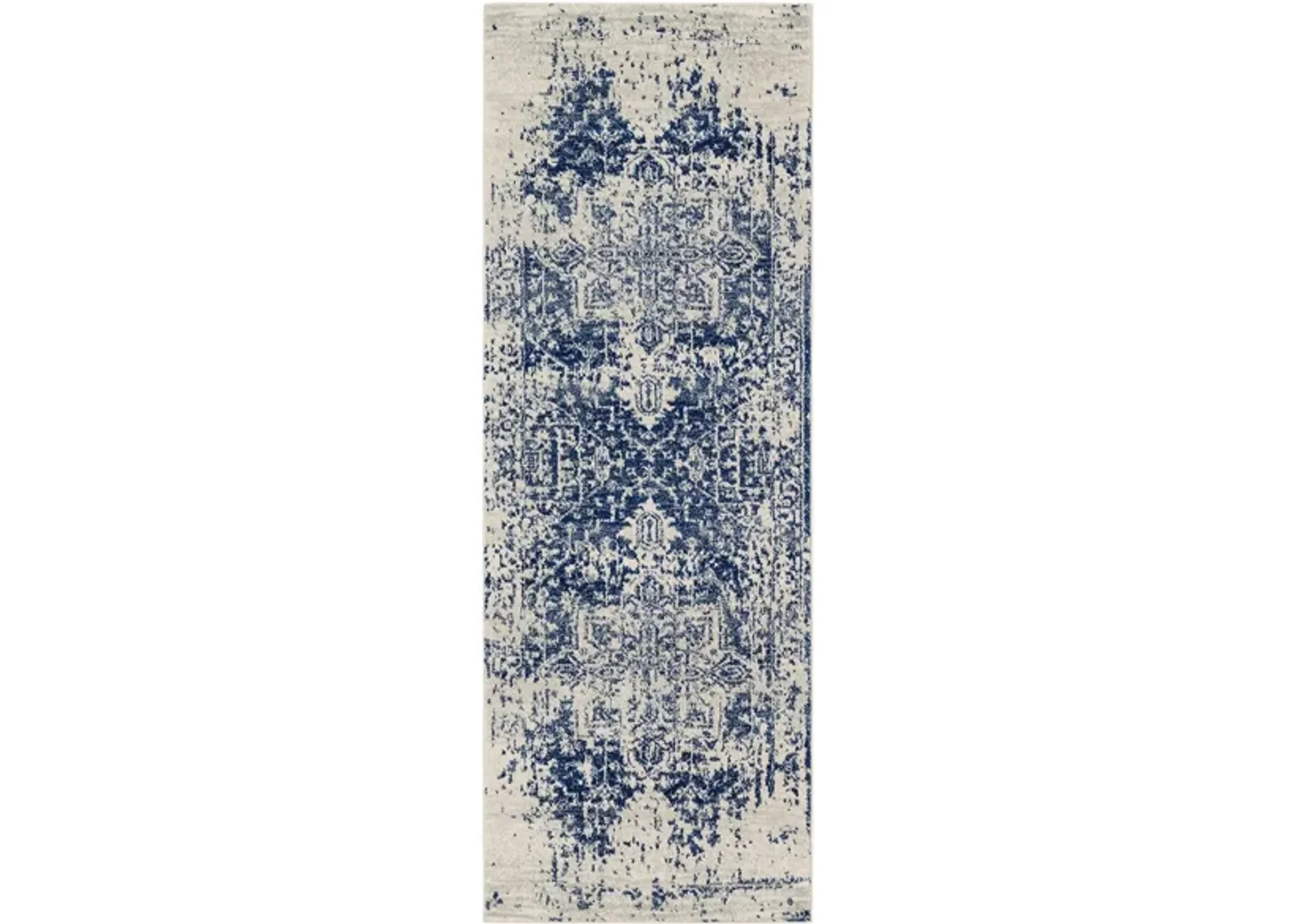 Harput Rug in Dark Blue, Light Gray, Beige by Surya