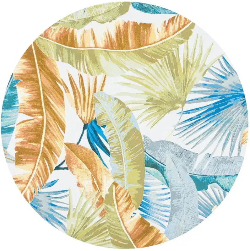 Barbados Palm Indoor/Outdoor Area Rug in Gold / Green by Safavieh