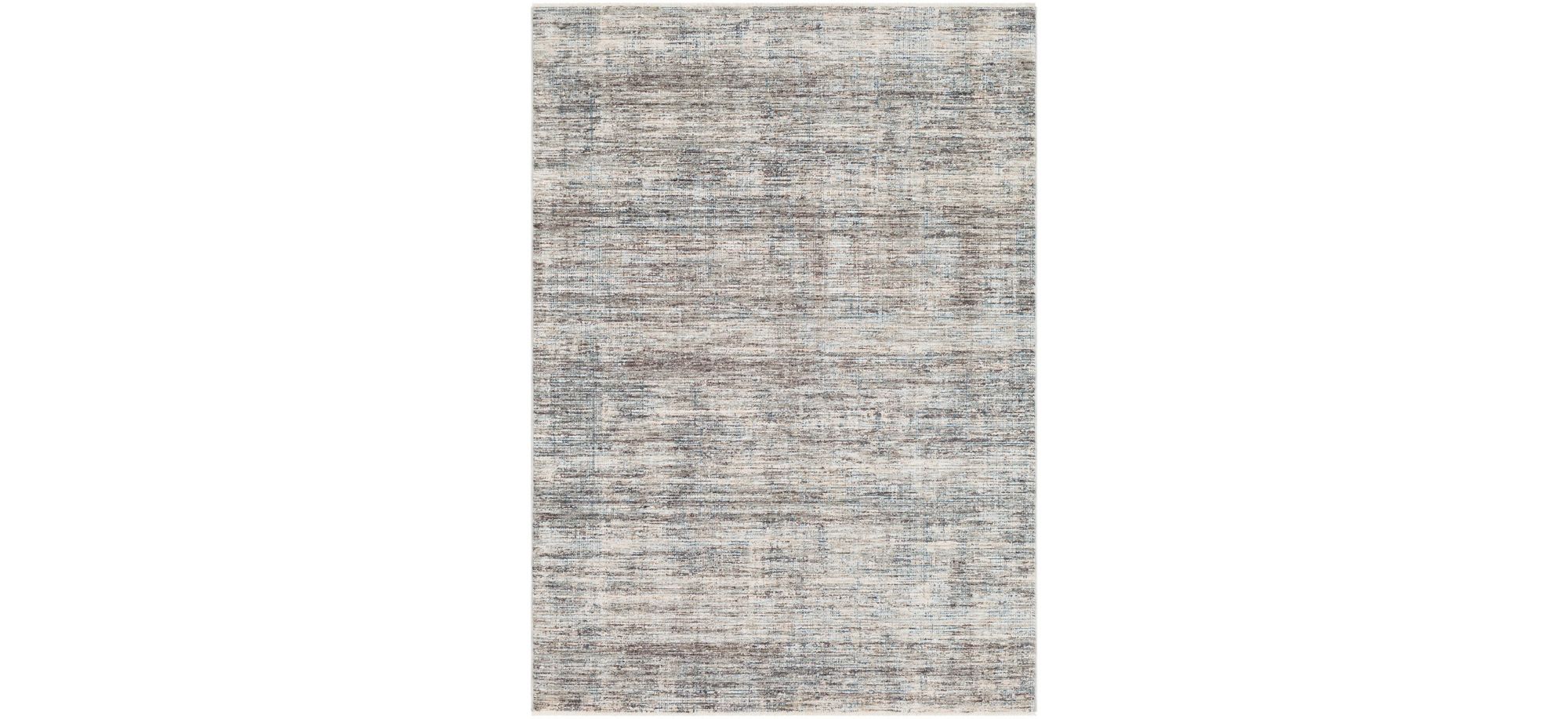 Presidential Striated Rug in Medium Gray, Charcoal, Ivory, Butter, Pale Blue, Bright Blue, Lime, Peach, Burnt Orange by Surya