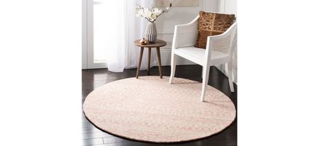 Kazuma Area Rug in Pink & Ivory by Safavieh