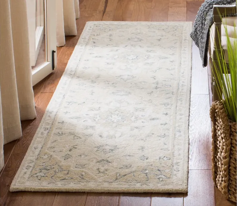 Turbo Runner Rug in Beige & Ivory by Safavieh