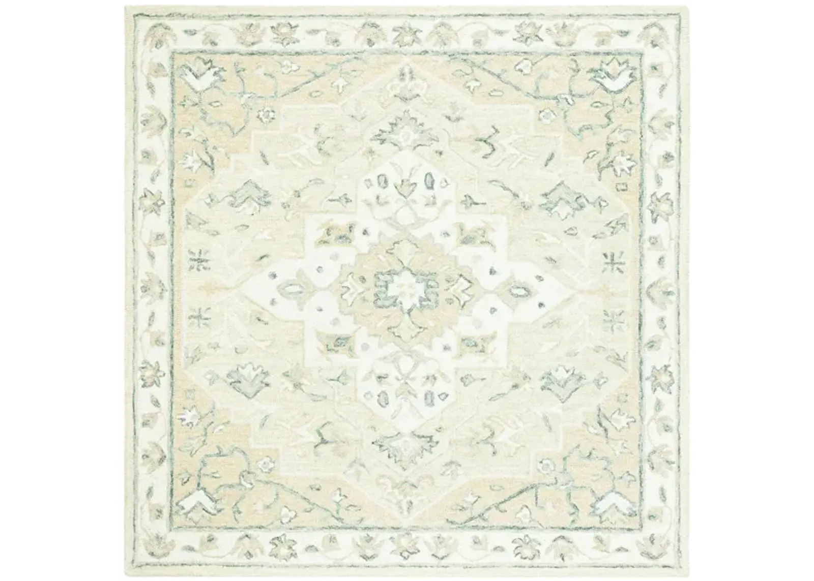 Turbo Area Rug in Beige & Ivory by Safavieh