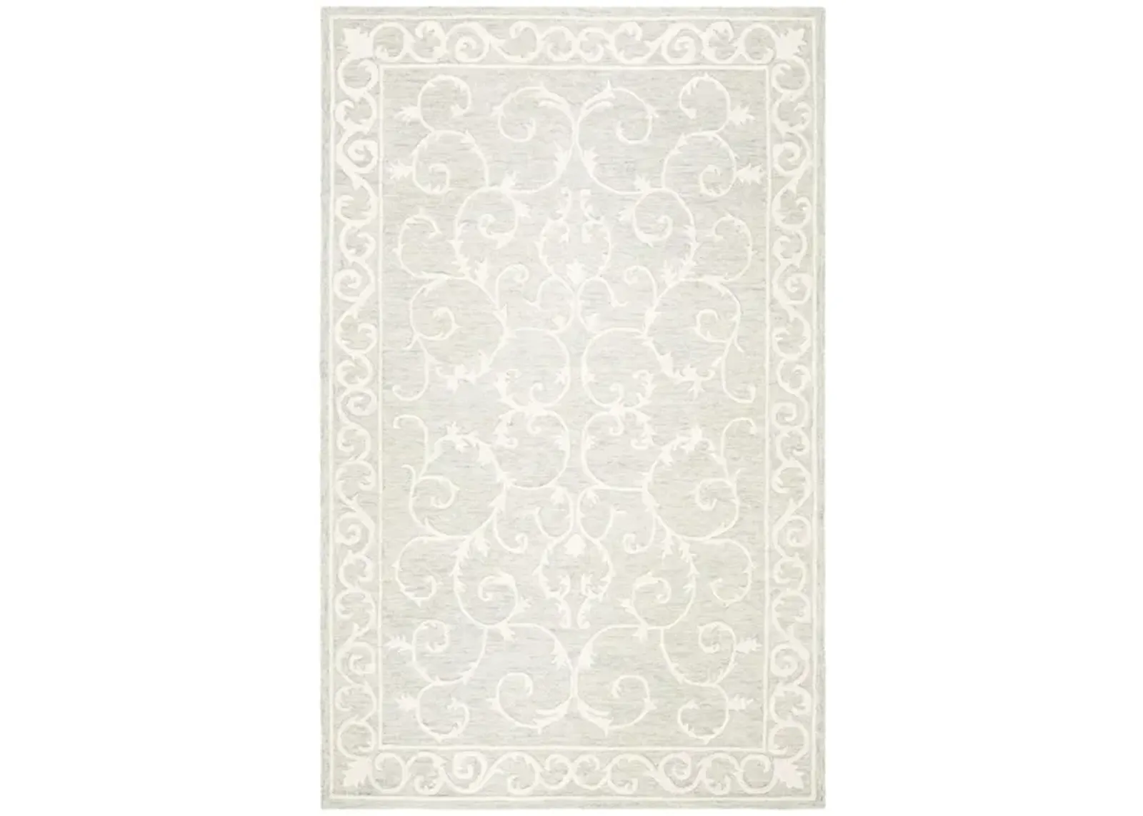 Shinjuku Area Rug in Light Gray & Ivory by Safavieh