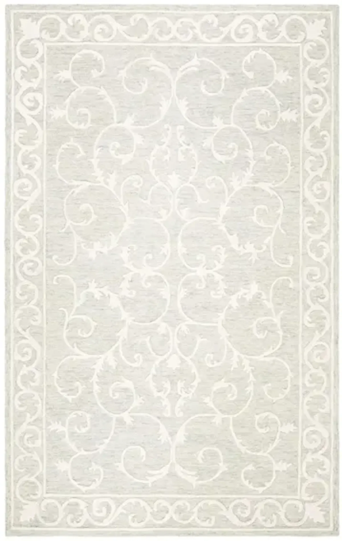 Shinjuku Area Rug in Light Gray & Ivory by Safavieh