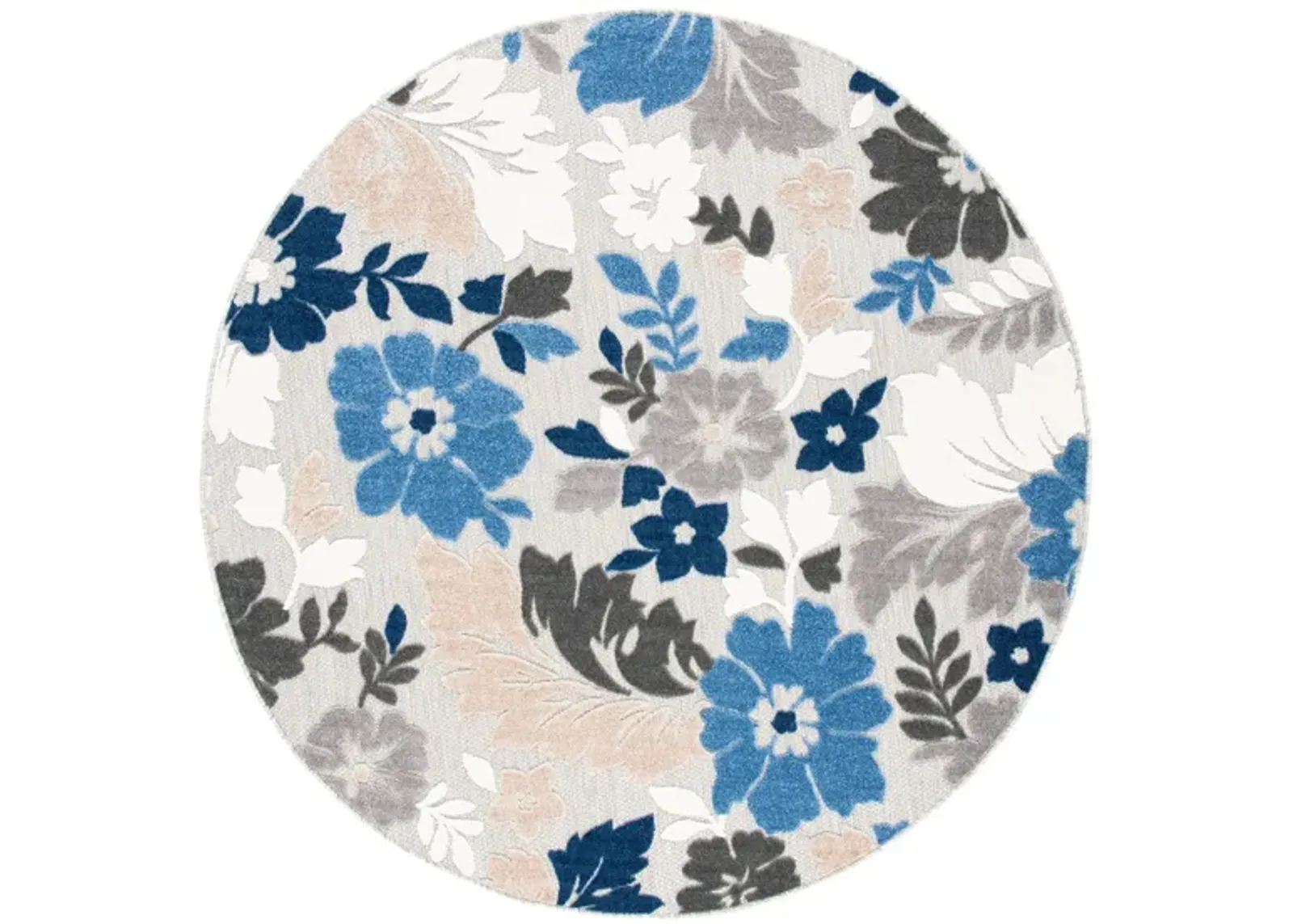 Cabana I Area Rug in Gray & Blue by Safavieh