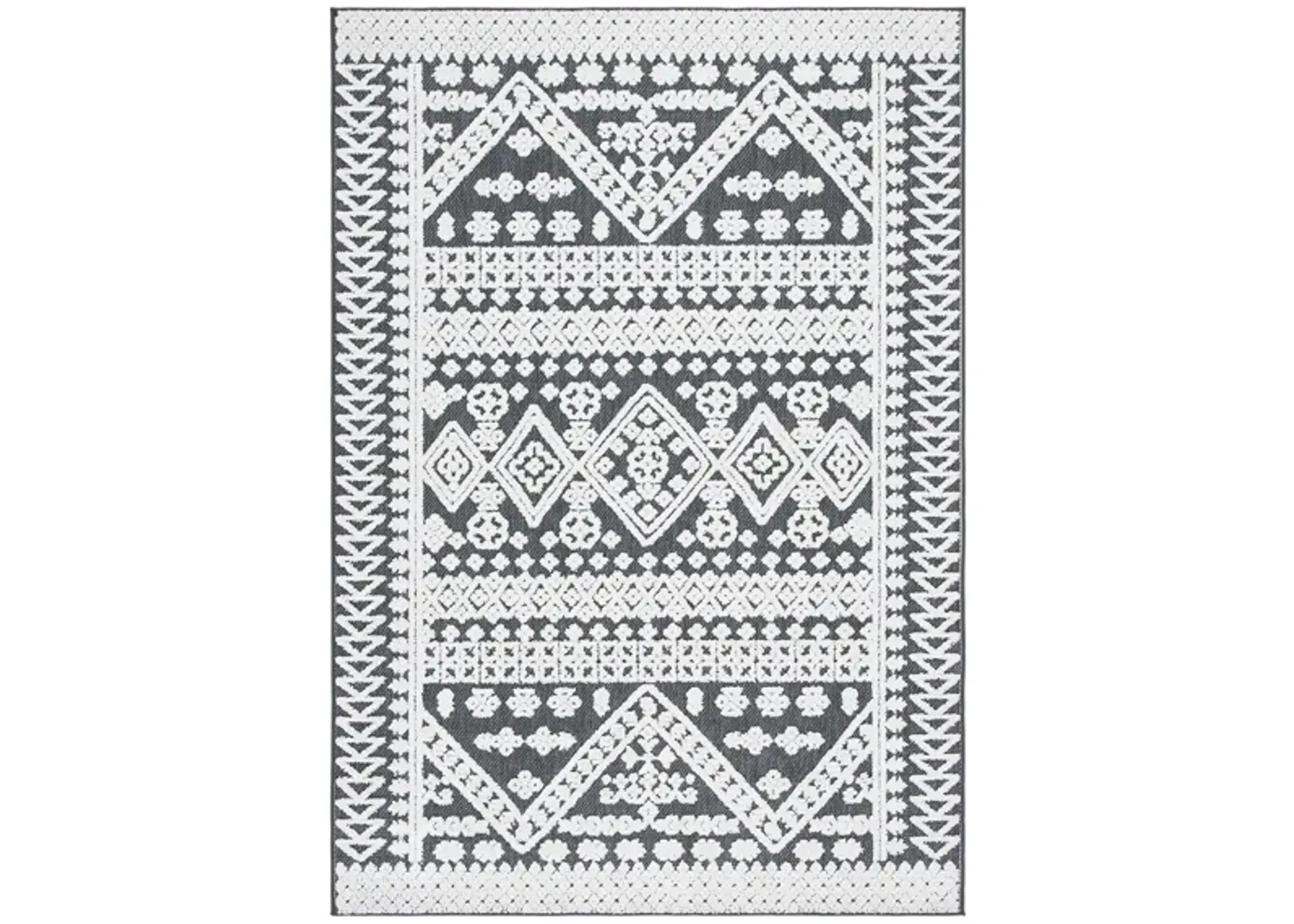 Cabana IV Area Rug in Ivory & Gray by Safavieh