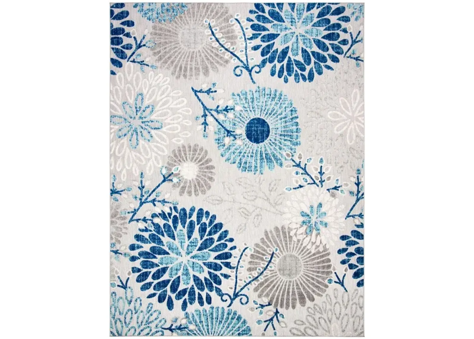 Cabana V Area Rug in Gray & Blue by Safavieh