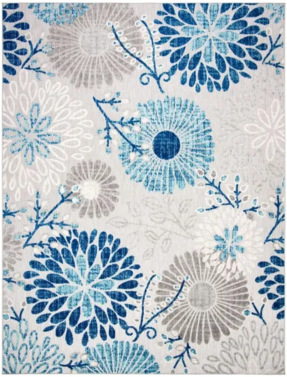 Cabana V Area Rug in Gray & Blue by Safavieh